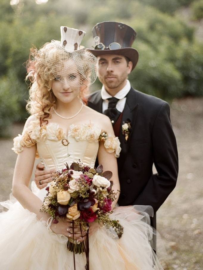 steampunk wedding centerpieces