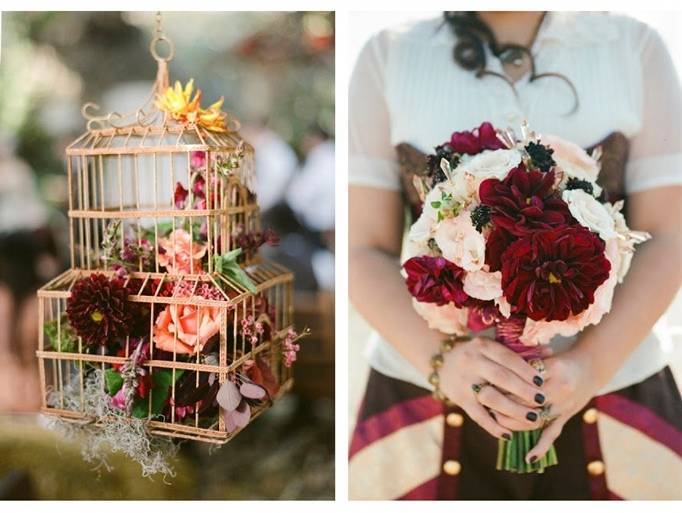 steampunk wedding centerpieces