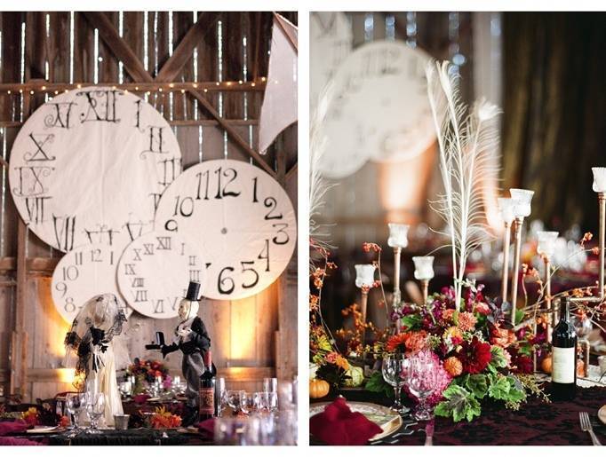 steampunk wedding centerpieces