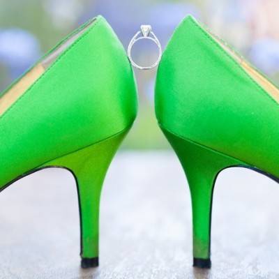 Yellow and Green Backyard Wedding by Travis Lawton Photography