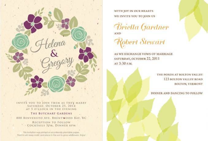 Botanical Wedding Invitations 23