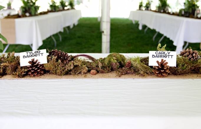 woodland table decorations