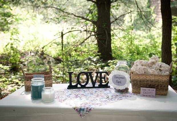 woodland wedding table