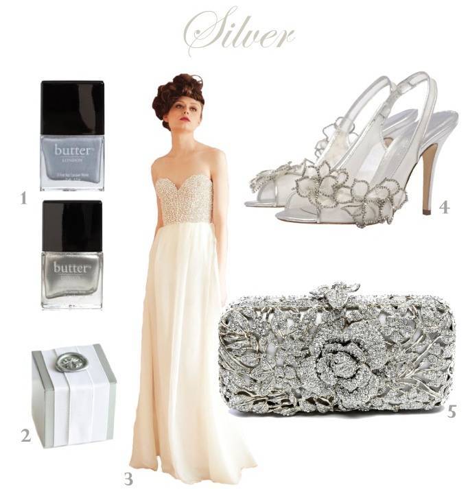silver wedding theme