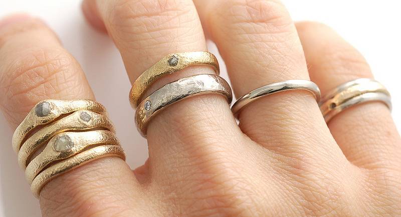 Nature Inspired Wedding Rings by Beth Cyr Jewelry 4