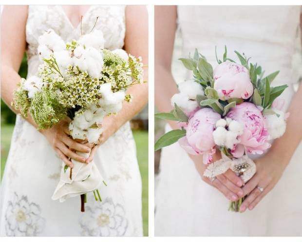 Cotton Wedding Bouquet Inspiration 9