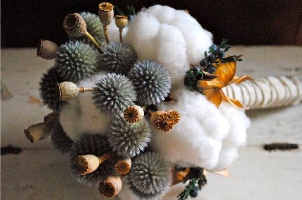 Cotton Wedding Bouquet Inspiration 10