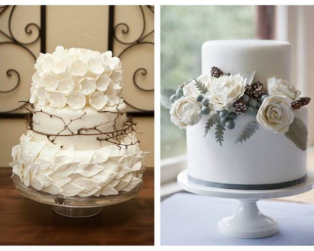 nature inspired wedding cake