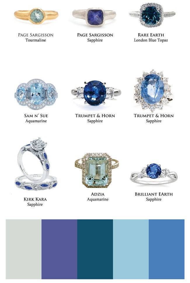 The Beauty of Blue Stone Engagement Rings