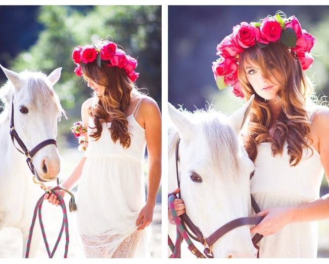 Get the Look: Flower Crown Bride {from a.w. Photography} 9