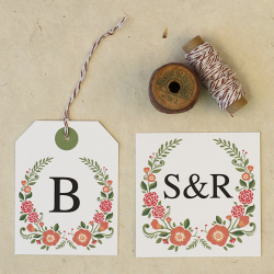 DIY: Floral Favor Tags + Free Printables - Sweet Violet Bride