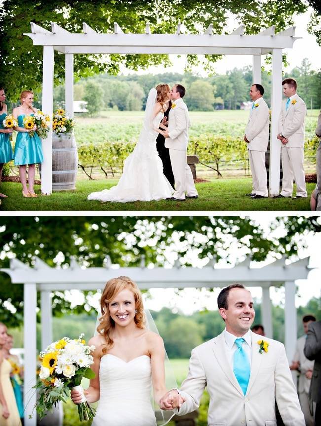 flag hill winery nh wedding ceremony