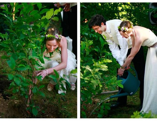 tree planting wedding ceremony