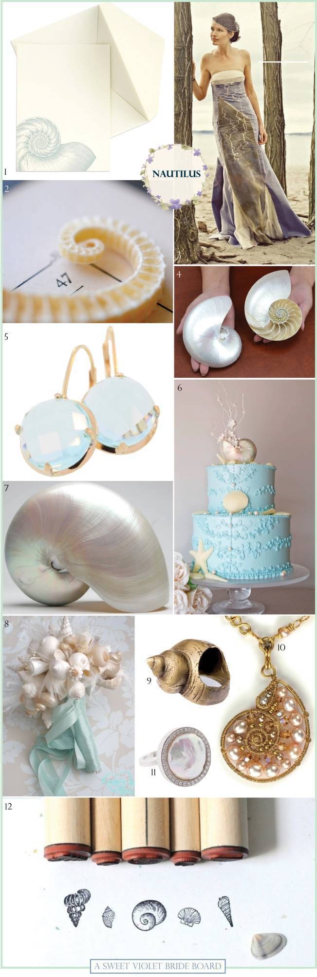 Wedding Inspiration Board #5: Nautilus