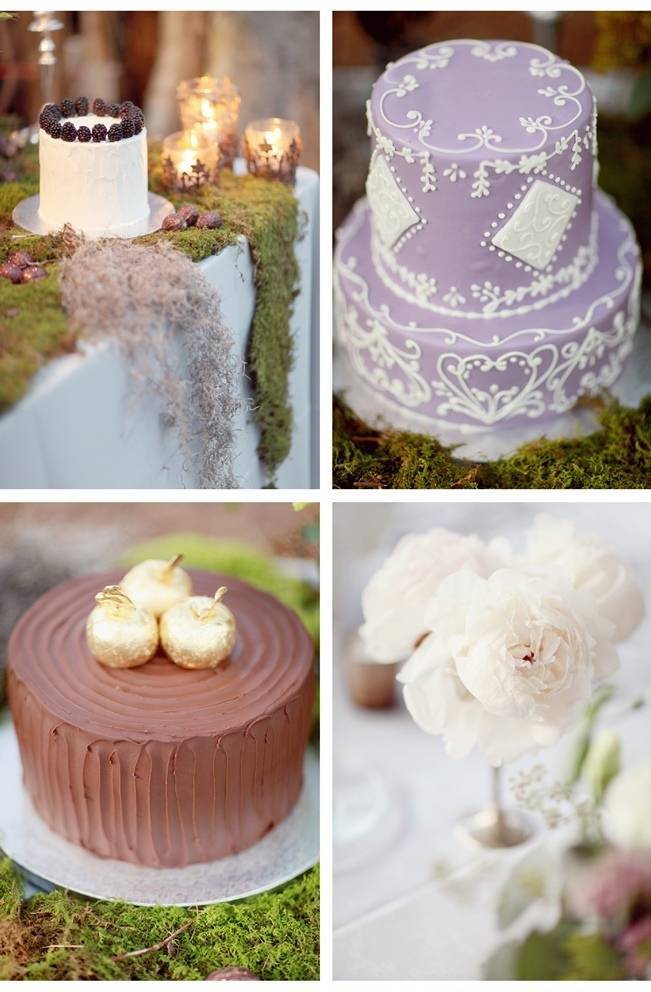 woodland wedding dessert table