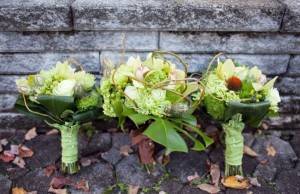 all green wedding bouquet