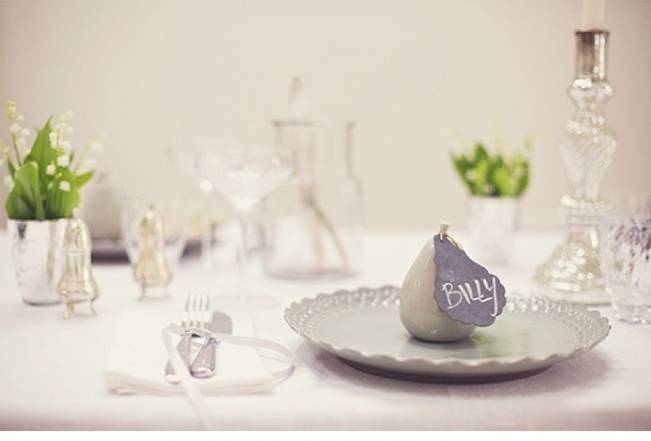 pear place setting