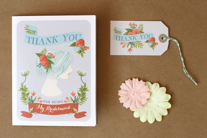 Free Printables: Bridesmaid Thank You Cards + Rustic Mad Libs