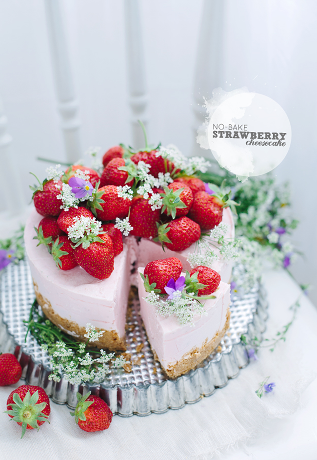 DIY: No-Bake Strawberry Cheesecake