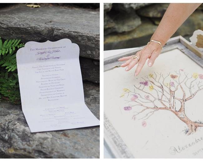 thumbprint tree wedding guestbook