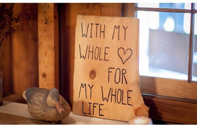 rustic wood wedding signs