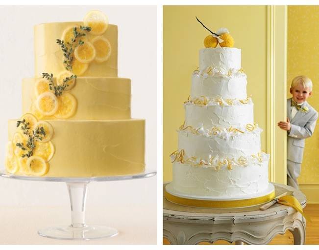 lemon wedding cake