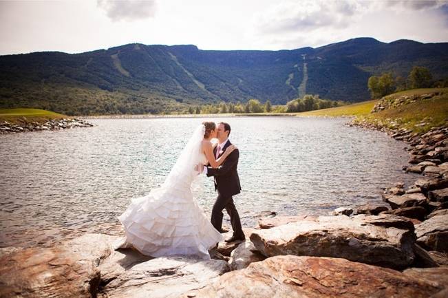 mountain lake wedding