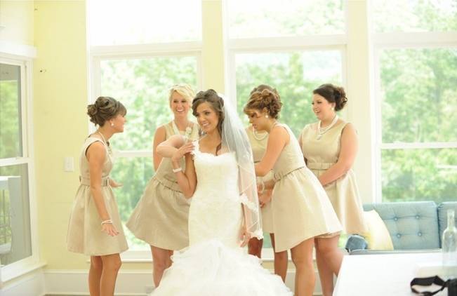 ivory bridesmaid dresses
