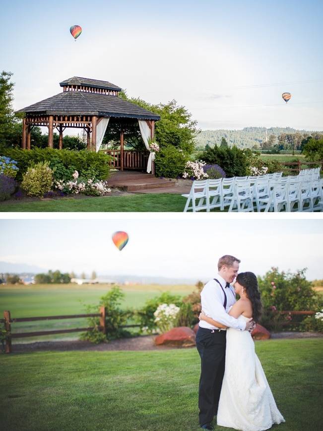 hot air balloon wedding