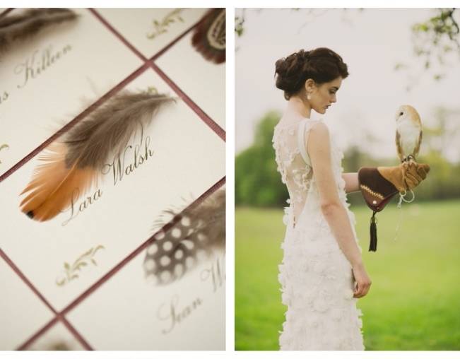 feather placecards