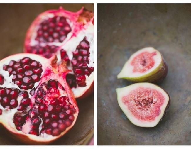 fig and pomegranate wedding