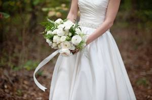 woodland fern wedding bouquet