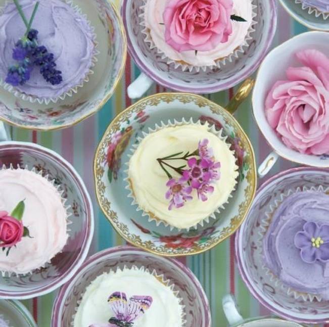 edible flowers for cupcakes
