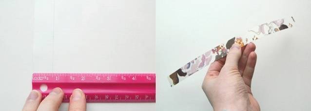Measure and cut the paper strip