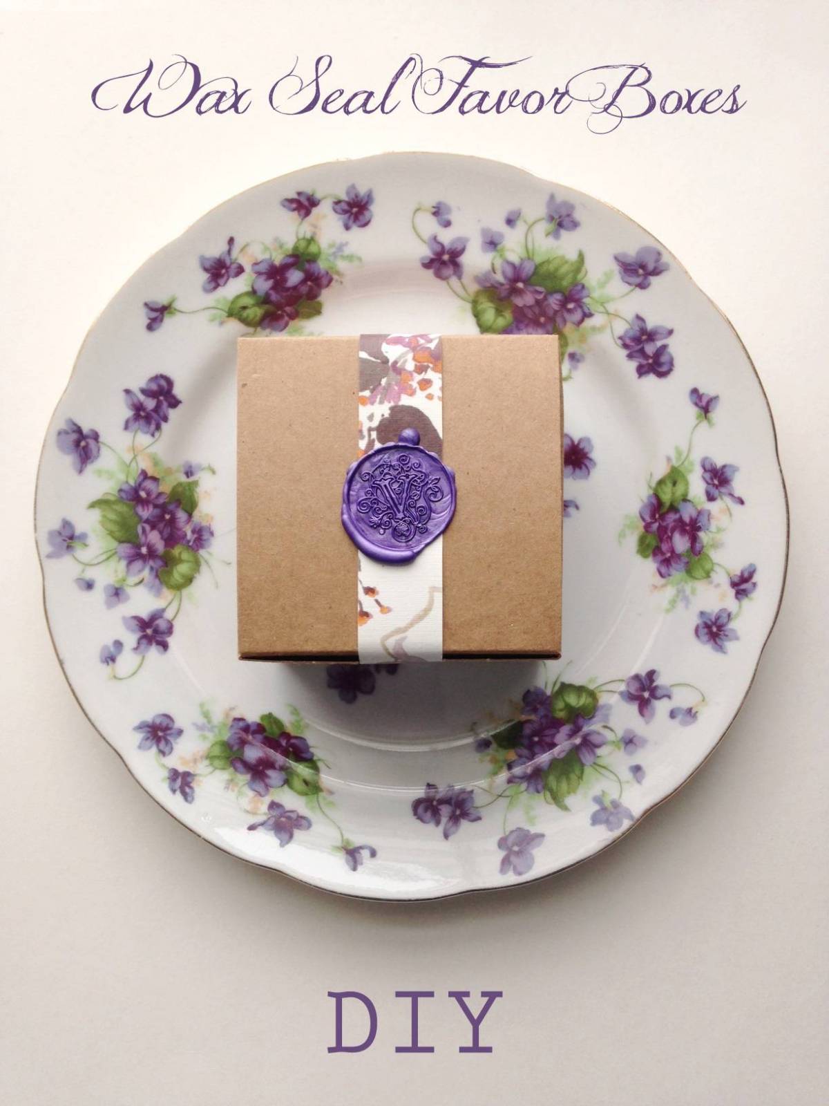 DIY Tutorial: Pretty Wax Seal Favor Boxes