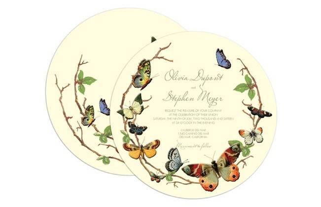 Claire Pettibone Wedding Stationery - Fluttering Forever
