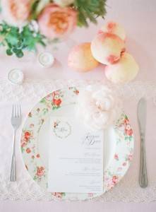 17 Naturally Pretty Place Settings - Sweet Violet Bride