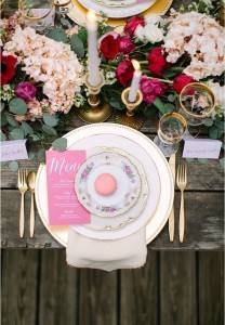 17 Naturally Pretty Place Settings - Sweet Violet Bride