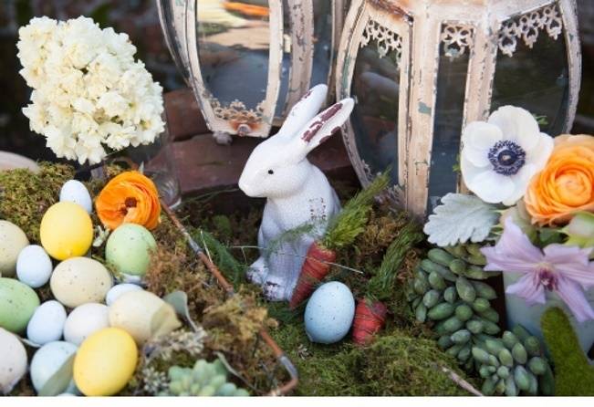 Shabby Chic Easter Table Inspiration {Angela Mazanti Design}