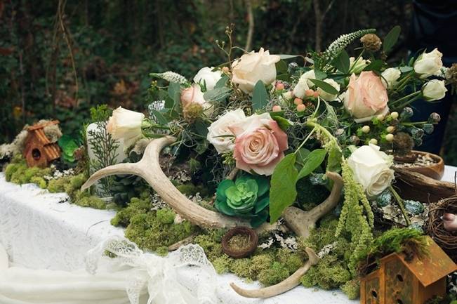 Rustic Snow White Wedding Inspiration {Kait Winston Photography}