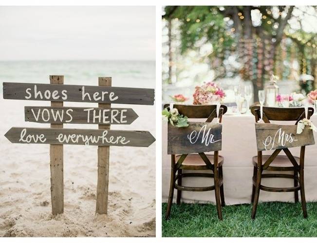 16 Awesome Rustic Wedding Signs 2