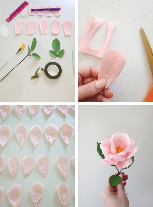 making a paper rose