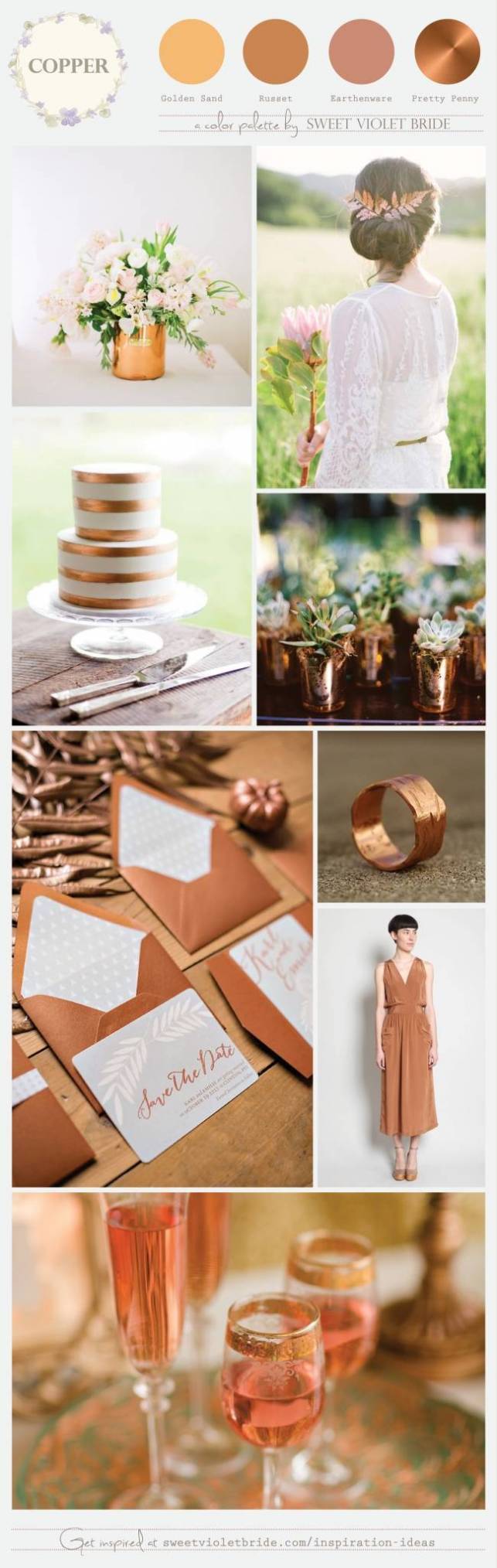 Wedding Color Palette: Copper