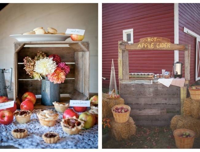 Autumn-Inspired Wedding Dessert Tables