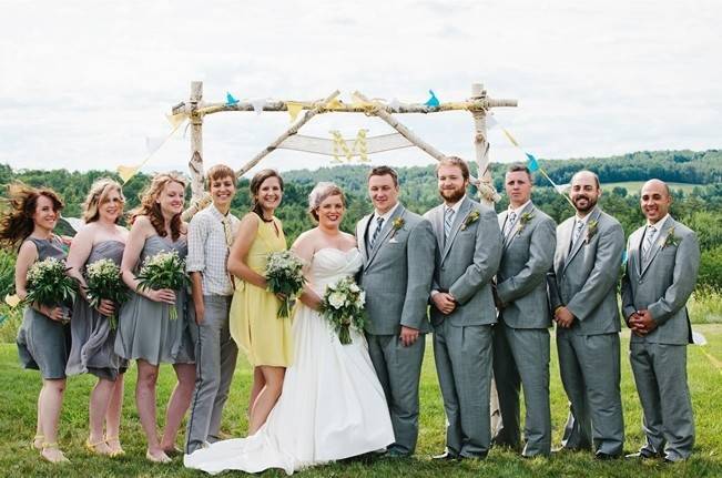 Rustic Yellow + Blue Vermont Wedding {Colette Kulig Photography} 11