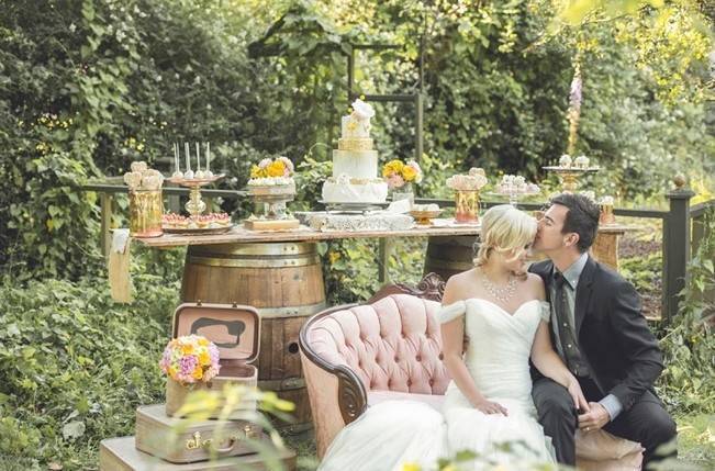 Pink + Yellow Whimsical Country Garden Styled Shoot {L’Estelle Photography} 15