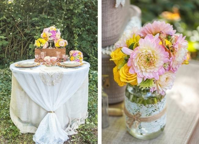 Pink + Yellow Whimsical Country Garden Styled Shoot {L’Estelle Photography} 5