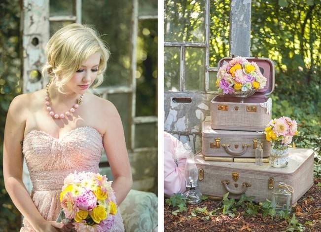 Pink + Yellow Whimsical Country Garden Styled Shoot {L’Estelle Photography} 7
