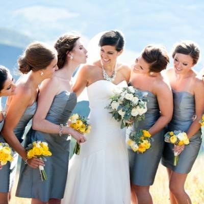 Yellow + Gray Colorado Mountain Wedding {Brinton Studios}