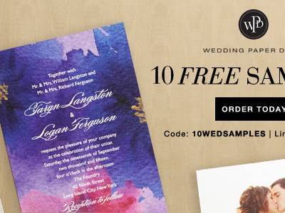 Up to 25% off Wedding Paper Divas! + Free Samples